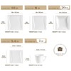 vancasso 30 Pieces Porcelain Dinnerware Set, White Set, Square Plate With Corrugation, Service For 6 Person - 2 of 4