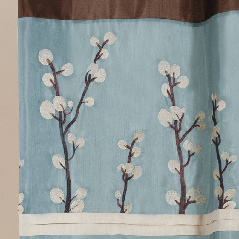 Cocoa Flower Shower Curtain Blue - Lush D&#233;cor, 4 of 11