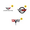 Chevrolet Corvette 50ct Vinyl Large Deluxe Stickers Variety Pack - 4 of 4