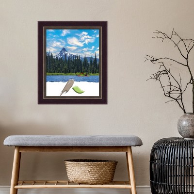 Classic Gold and Espresso Wood Wall Frame 16x20