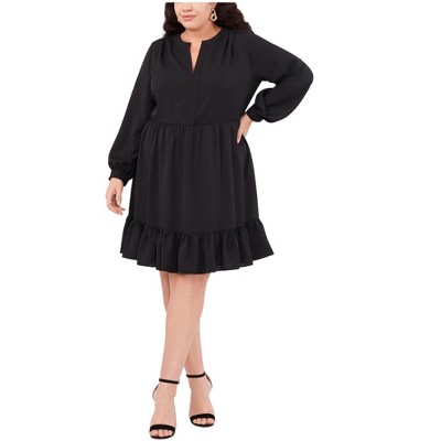 Vince Camuto Womens Ruffle Tiered Dress