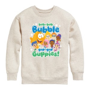 Boys' - Bubble Guppies - Bub Bub Bubble Gup Gup Guppies Graphic Long Sleeve Fleece Sweatshirt - 1 of 4