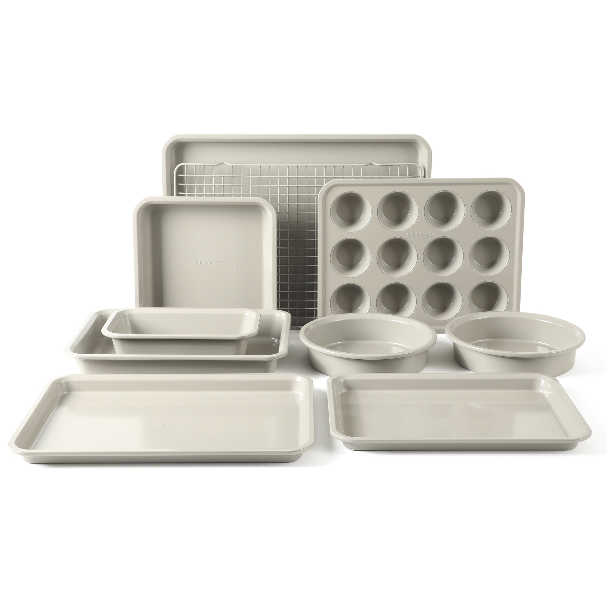 Calphalon Legacy 10 Piece PFA Free Nonstick Bakeware Set -Taupe