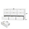 YONWAY 6-Drawer Dresser Bedroom Storage Organizer Furniture, Wide Chest of Drawer with Gold Handle for Closet,Hallway - 4 of 4