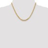 Black Bow Jewelry 4mm, 14k Yellow Gold, Solid Byzantine Chain Necklace - 2 of 4
