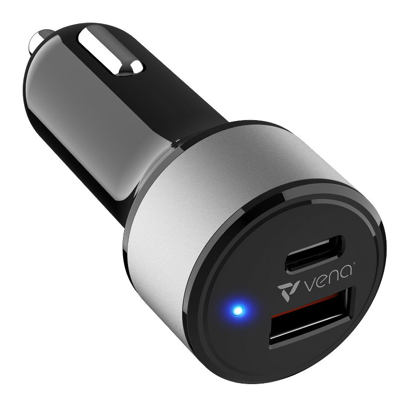 Vena 30W USB-C Car Charger with Power Delivery 3.0, 2 Port Type C PD Fast Charging, 1 of 9