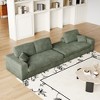 KTMBDW 114.5 Inch Reversible L Shape Sofa, Convertible Sofa, 2-in-1 Sofa with Chaise, Comfy Couches for Living Room, Corduroy - 3 of 4