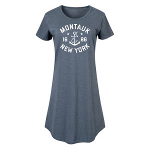 Women's - Instant Message - Montauk New York Graphic T-shirt Dress - 1 of 4