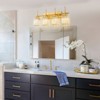LLHZSY Modern Wall Light Sconce Dimmable Rectangular Wall Light Bathroom Crystal Vanity Light - Gold/Black - 1/2/3/4/5 Light - 3 of 4