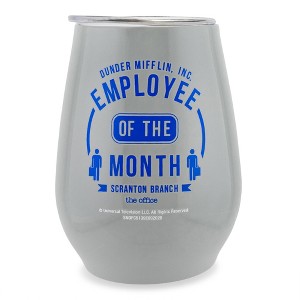 Silver Buffalo The Office "Employee of the Month" Stainless Steel Tumbler With Lid | 10 Ounces - 1 of 4