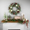 Northlight Real Touch™️ Mixed Foliage and Roses Artificial Christmas Wreath 30" - Unlit - 2 of 4