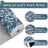 Farmhouse Floral Area Rug – Washable, Low Pile, Non-Slip, Stain-Resistant Carpet for Bedroom or Living Room - 4 of 4