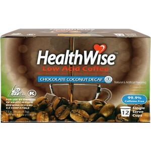 HealthWise Low Acid Chocolate Coconut Keurig K-Cup Coffee Pods - 1 of 1