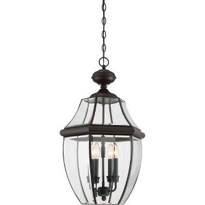 Quoizel Lighting Newbury 4 - Light Pendant in  Medici Bronze - 1 of 4