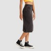 Levi's® Women's Side Slit Midi Skirt - Washed Black - 2 of 3