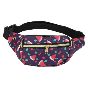 Unique Bargains Watermelon Pattern Fanny Pack 1 Pc - 1 of 4