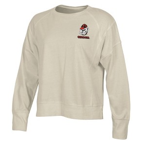 NCAA Georgia Bulldogs Women's Long Sleeve Cream T-Shirt - 1 of 3
