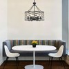 Bella Depot Modern Black Metal Cage Chandelier Industrial  Pendant Light for Hallway, Kitchen Island - 4 of 4
