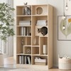 SKRAN Cat Bookcase Tree, Furniture Style Cat Tree Tower, Modern 2 IN 1 Wood Bookshelf Cat House, Cat Tree Display Case With Storage For Home Décor - 2 of 4