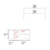 AZL1 Life Concept Shoe Rack with 2 Spacious Shelves Durable Melamine Build with Easy Assembly for Bedroom Organization, Black, 32.68"*18.5"*3.54" - 4 of 4