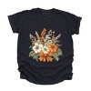 Simply Sage Market Coquette Orange Bow Fall Floral Garment Dyed Tee - 2 of 4