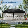 10x20 Pop Up Canopy with 2 Sidewalls - Heavy Duty Outdoor Canopy Tent with Portable Roller Bag - 3 of 4