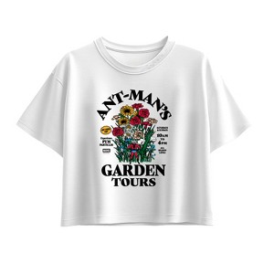 Girls' - Marvel - Antman Garden Tours Short Sleeve Boxy Graphic T-Shirt - 1 of 1