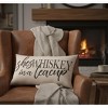 Manual Woodworkers & Weavers “She’s Whiskey” Decorative Pillow for Living Room 17x9 inch - 2 of 3