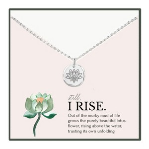 HOPE LOVE SHINE Still I Rise New Beginnings Gift for Women Necklace 14K Gold / Sterling Silver - 1 of 1