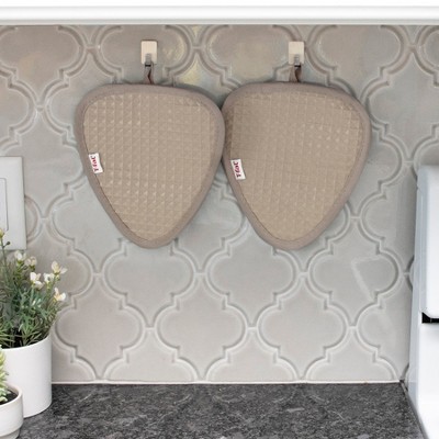 Sand Soft-Flex Silicone Waffle Pot Holders, Set of Two