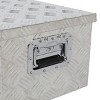 SEVOBAL Heavy Duty Tool Box Aluminum Trailer Tongue Portable for Storage Organizatio Ttool Storage Box Trailer Toolbox Open Top, Silver, 79"*38"*28" - 4 of 4