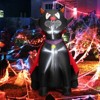 Tangkula 4.7FT Tall Halloween Inflatable Decoration Blow Up Vampire Black Cat with Crimson Cape Halloween Decor with Bright LED Lights - 2 of 4