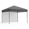 Folding Tent 210D Oxford Cloth, Silver-Coated Fabric, Portable Pop Up Canopy, Mesh Windows, Ventilated with Zipper and Velcro Design - 2 of 4