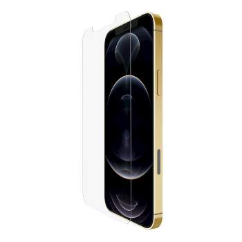  Belkin Paquete de 2 protectores de pantalla para iPhone 13 Mini,  vidrio templado, fácil aplicación sin burbujas con calcomanías guía  incluidas : Celulares y Accesorios