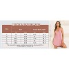 Clotth Sexy V-Neck Babydoll Lingerie Nightgown - Soft Stretchy Silky Sleepwear for Women,Comfortable Loungewear & Romantic Nights,Wine Red-S-XXL - 3 of 4