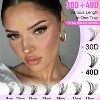 Lash Extension Kit DIY 280pcs Lash Clusters Eyelash Extension Kit, 9-16mm 30D 40D - 3 of 4