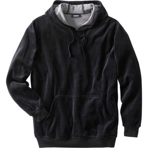 KingSize Men's Big & Tall Tall Velour Long-Sleeve Pullover Hoodie - 1 of 2