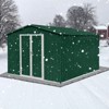 APRILSOUL 120"Metal garden sheds 8ftx10ft outdoor storage sheds - 4 of 4