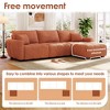 Whisen 110" Modular Sectional Sofa, L Shape with Extra-large Seat, Pull-line Design - 3 of 4