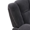 MAYEERTY Recliner Chair, Corduroy Fabric Reclining Chair with Adjustable Backrest for Living Room, Dark Gray - 3 of 4