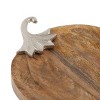 Wooden Pumpkin Tray with Aluminum Stem 14"L - 2 of 2