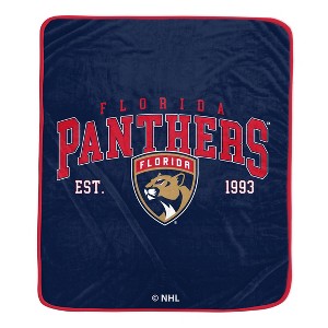 NHL Florida Panthers Vintage Arch Block Ultra Soft Blanket - 1 of 1