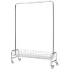 KWPZQEB Clothes Rack, Clothing Rack for Hanging Clothes, Rolling Garment Rack Portable Wardrobe Rack Metal Closet Rack for Bedroom Laundry - 3 of 4