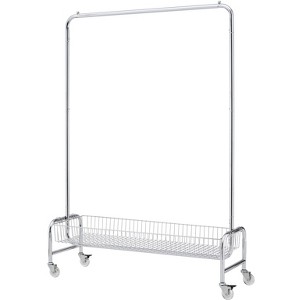 Dexmalle Heavy Duty Clothes Drying Rack with Basket and Wheels - 1 of 4