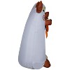 Gemmy Airblown Inflatable Ghost Dog Duo Scene, 5 ft Tall, Multicolored - 3 of 4