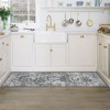 Washable Area Rugs, Floral Vintage Distressed Print Pattern Medallion Carpet, Rugs for Living Room Bedroom - 3 of 4