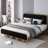 Hub Styler Golden Button Tufted Headboard Bed - 2 of 4