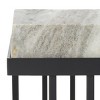 Gustaf Rectangle Accent Table - ACC9804A - Sand Brown Marble/Black - Safavieh - 3 of 4