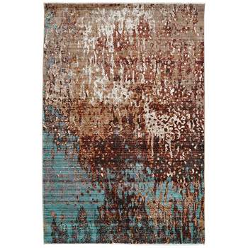 Illusions Forest Rug Beige/Green - Linon