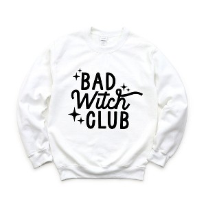 Simply Sage Market Women's Graphic Sweatshirt Bad Witch Club Puff Print - 1 of 4